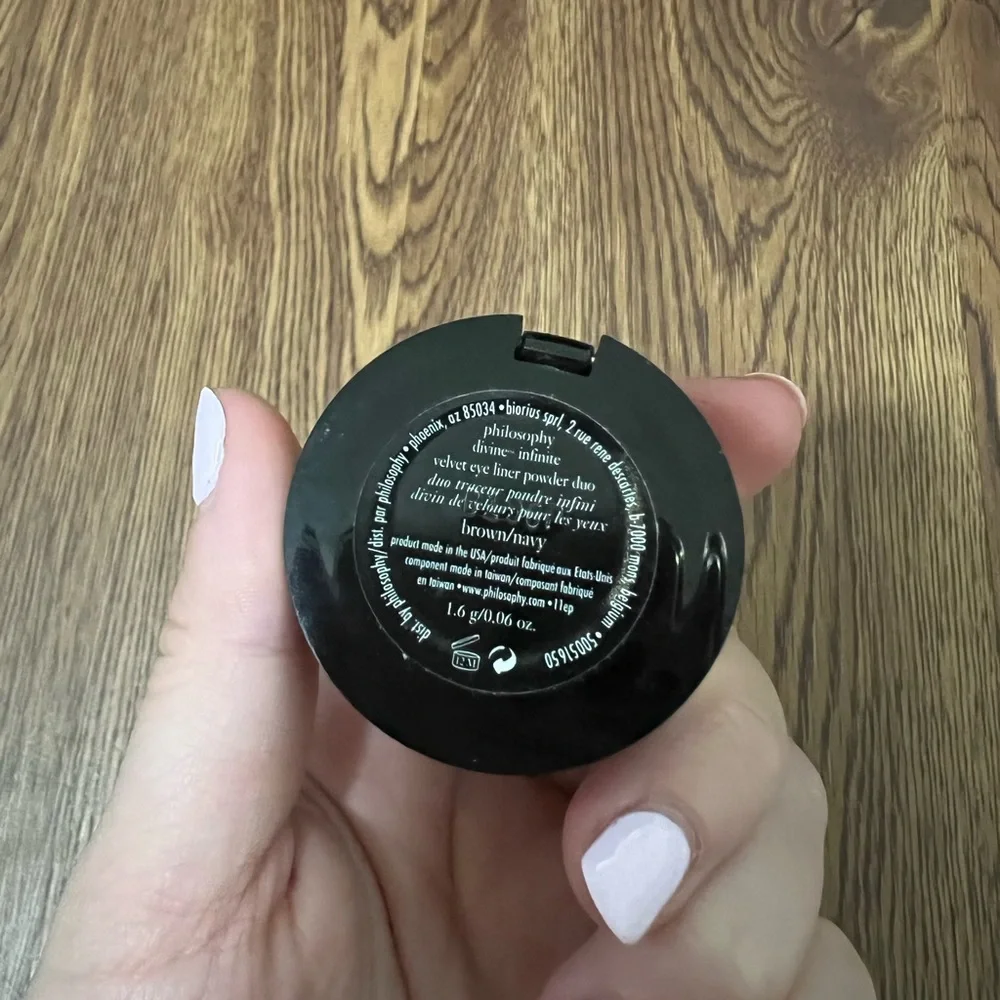 Philosophy Brown / Navy Divine Infinite Velvet Eye Linder Powder Duo